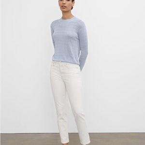 NWT - White High Waisted Club Monaco Corduroy Pants (26)